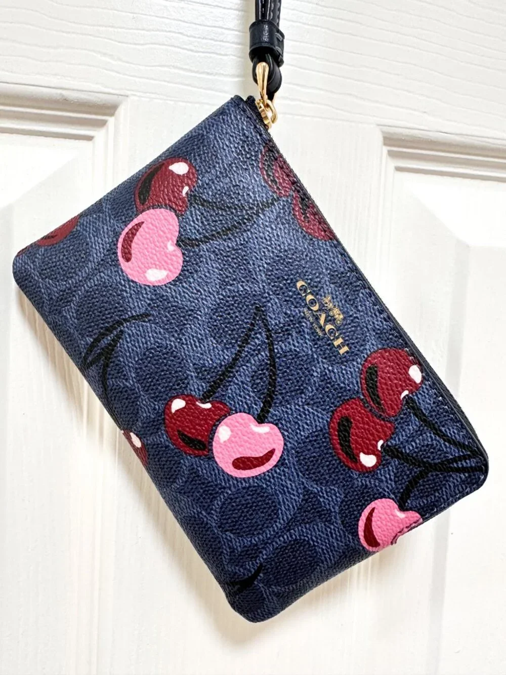 Coach City Mini Tote & Coin Purse Set Cherry Print